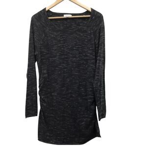 Liz Lange Maternity Sweater Womens Large Black Gray Stretchy